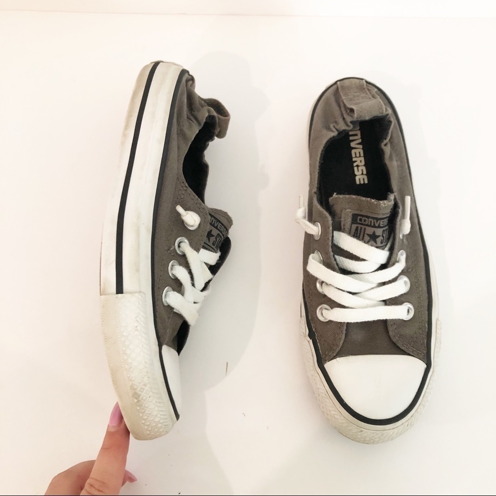Converse Shoes All Star Low Sneakers Shoreline Gray 543202F Size 6